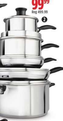 Canadian Tire T-fal 10-pc stainless steel, non-stick cookset offer