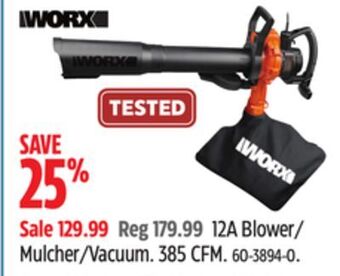 Canadian Tire Worx 12a blower/ mulcher/vacuum offer