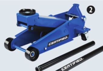 Canadian Tire Certified 3-ton steel garage jack offer