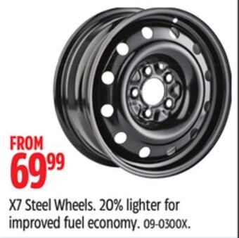 Canadian Tire X7 steel wheels offer