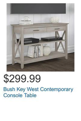 Costco Bush key west contemporary console table offer