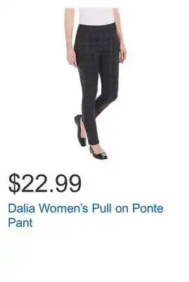 Costco Dalia women's pull on ponte pant offer