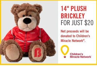 The Brick 14" plush brickley offer