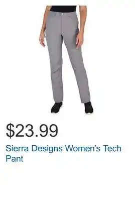 Costco Sierra designs women's tech pant offer