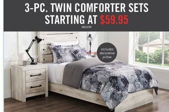 The Brick Axel 3-piece twin comforter set offer