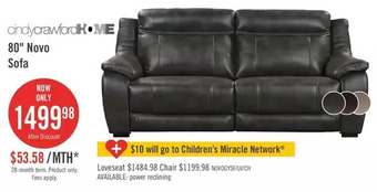 The Brick Novo leather-look fabric sofa | loveseat | chair offer