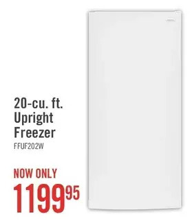 The Brick Frigidaire 20 cu. ft. upright freezer offer