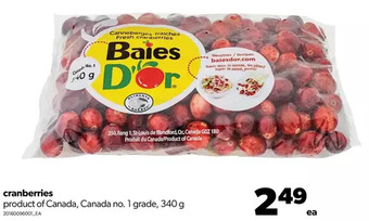 Real Canadian Superstore Cranberries offer