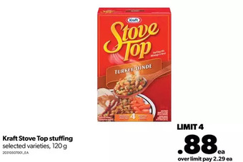 Real Canadian Superstore Kraft stove top stuffing offer