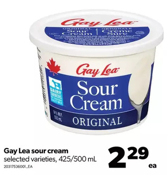 Real Canadian Superstore Gay lea sour cream offer