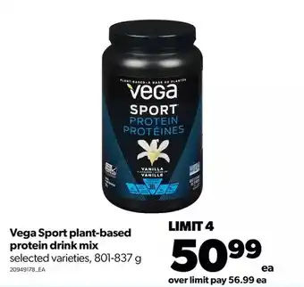 Real Canadian Superstore Vega sport plant-based protein drink mix offer