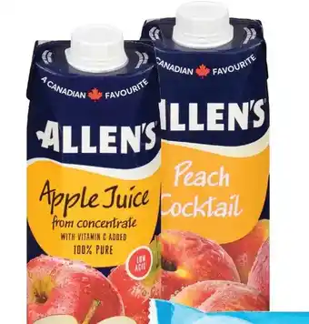 Real Canadian Superstore Allen's fruit beverages offer