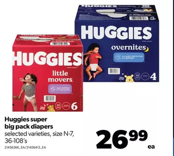 Real Canadian Superstore Huggies super big pack diapers offer
