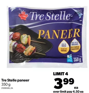 Real Canadian Superstore Tre stelle paneer offer