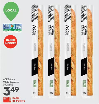 Longo's Ace bakery white baguette offer