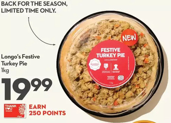 Longo's Longo's festive turkey pie offer