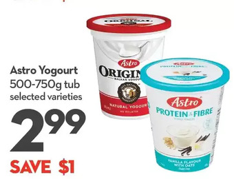 Longo's Astro yogourt offer