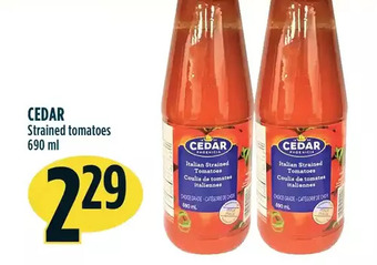 Marché Adonis Cedar strained tomatoes offer