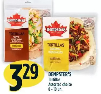 Marché Adonis Dempster's tortillas offer