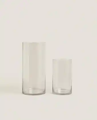ZARA HOME Transparent glass vase. offer