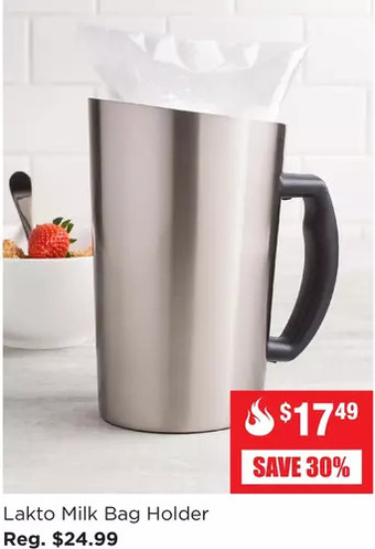 Kitchen Stuff Plus Lakto milk bag holder offer