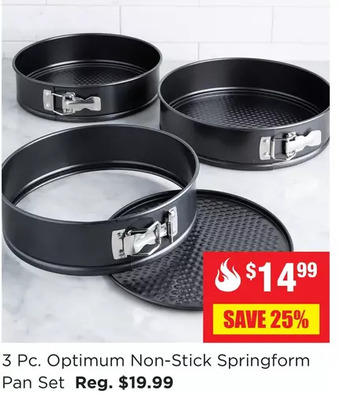 Kitchen Stuff Plus 3 pc. optimum non-stick springform pan set offer