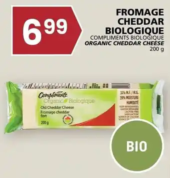 Rachelle-Bery Grocery Compliments Biologique Organic Cheddar Cheese 200g offer