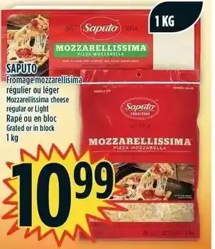Marché Adonis Saputo Mozzarellissima 1 kg offer