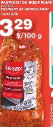 IGA Pastrami Ou Bceuf Fumé offer