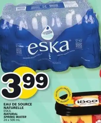 IGA Eau De Source Naturelle 24 x 500ml offer