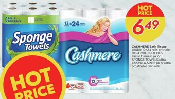 Sobeys Cashmere Bath Tissue offer