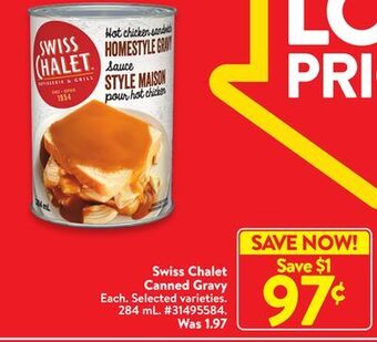 Walmart Swiss chalet canned gravy offer