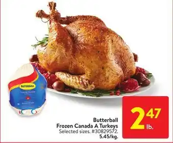 Walmart Butterball frozen canada a turkeys offer