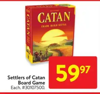 Walmart Settlers of catan board game offer