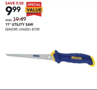 Lowe's Irwin 11" utility saw offer