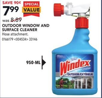 Lowe's Windex outdoor window and surface cleaner offer