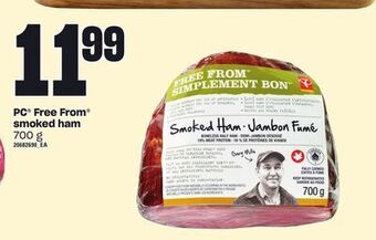 Loblaws Pc®free from smoked ham, 700 g offer
