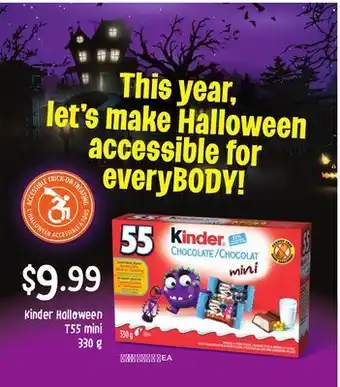 Loblaws Kinder halloween t55 mini, 330 g offer