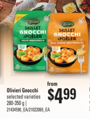 Loblaws Olivieri gnocchi, 280-350 g offer