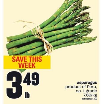 Independent Grocer Asparagus offer