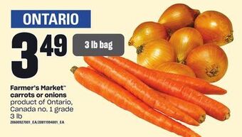 Independent Grocer Farmer's market™ carrots or onions, 3 lb offer