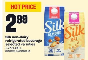 Independent Grocer Silk non-dairy refrigerated beverage, 1.75/1.89 l offer