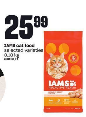 Independent Grocer Iams cat food, 3.18 kg offer