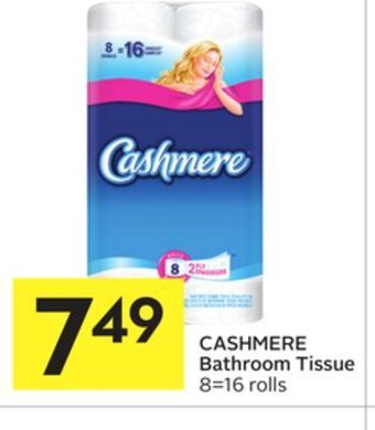 Foodland Cashmere bathroom tissue 8 = 16 rolls offer