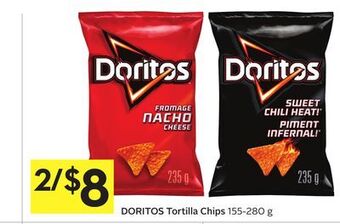 Foodland Doritos tortilla chips offer