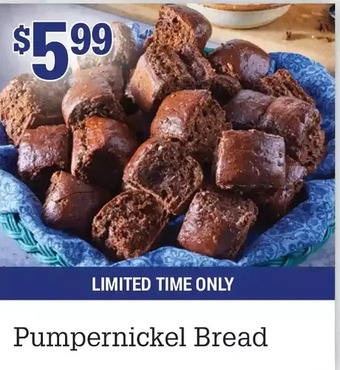 M & M Food Market Pumpernickel bread offer