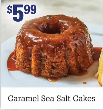 M & M Food Market Caramel sea salt cakes offer