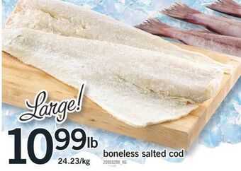 Fortinos Boneless salted cod offer