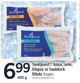 Fortinos Seaquest® basa, sole, tilapia or haddock fillets, 400 g offer