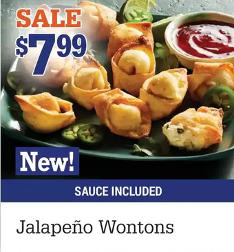 M & M Food Market Jalapeño wontons offer